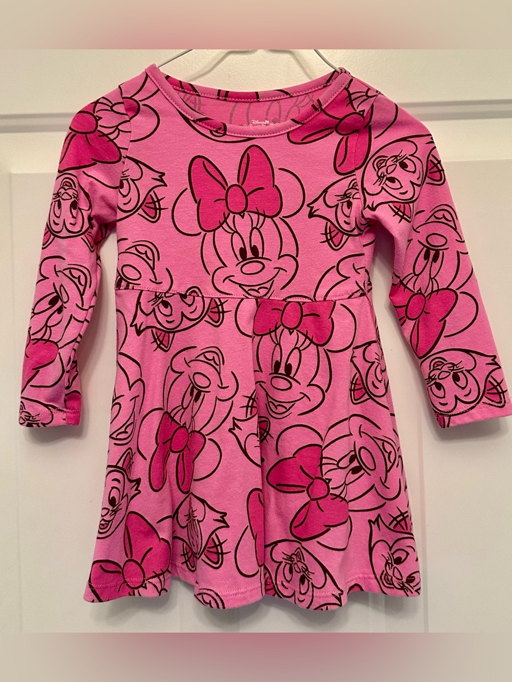 Disney Jr Minnie Mouse Pink Dress Toddler Girls 18M